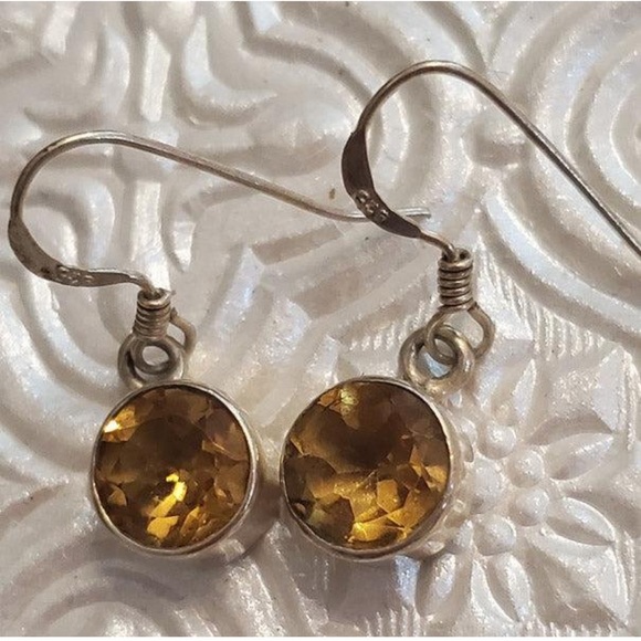 Just in- citrin sterling silver earrings - Picture 4 of 4